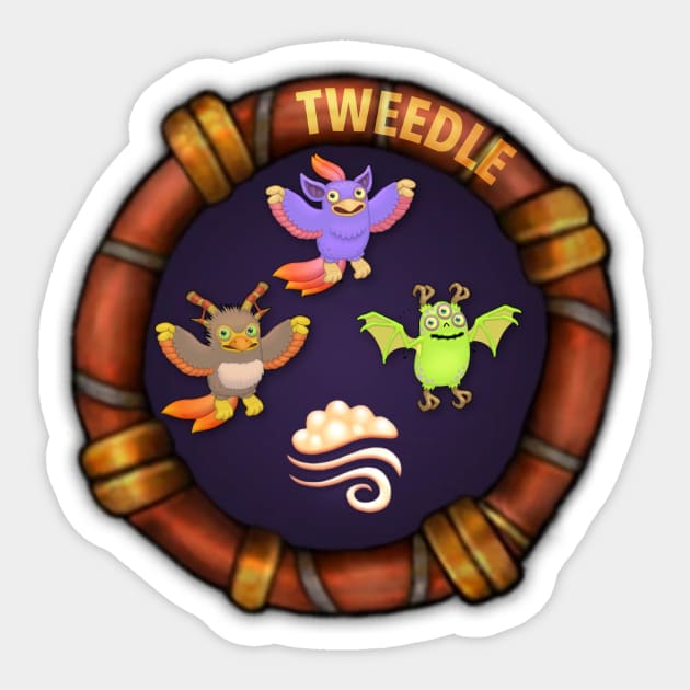 My Singing Monsters Tweedle Sticker by geekers25